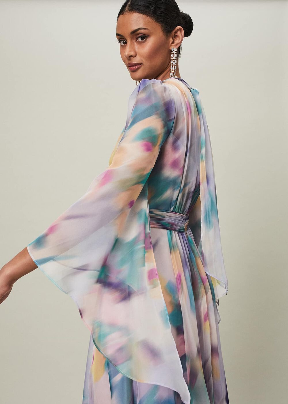 Selene Printed Maxi Dress - Multi-Coloured