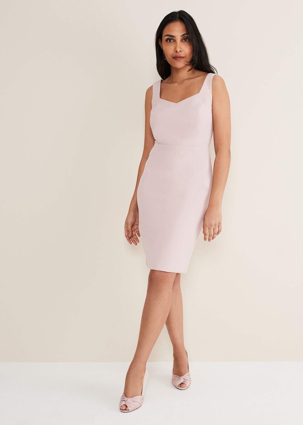 Petite Isabella Lace Midi Dress - Antique Rose