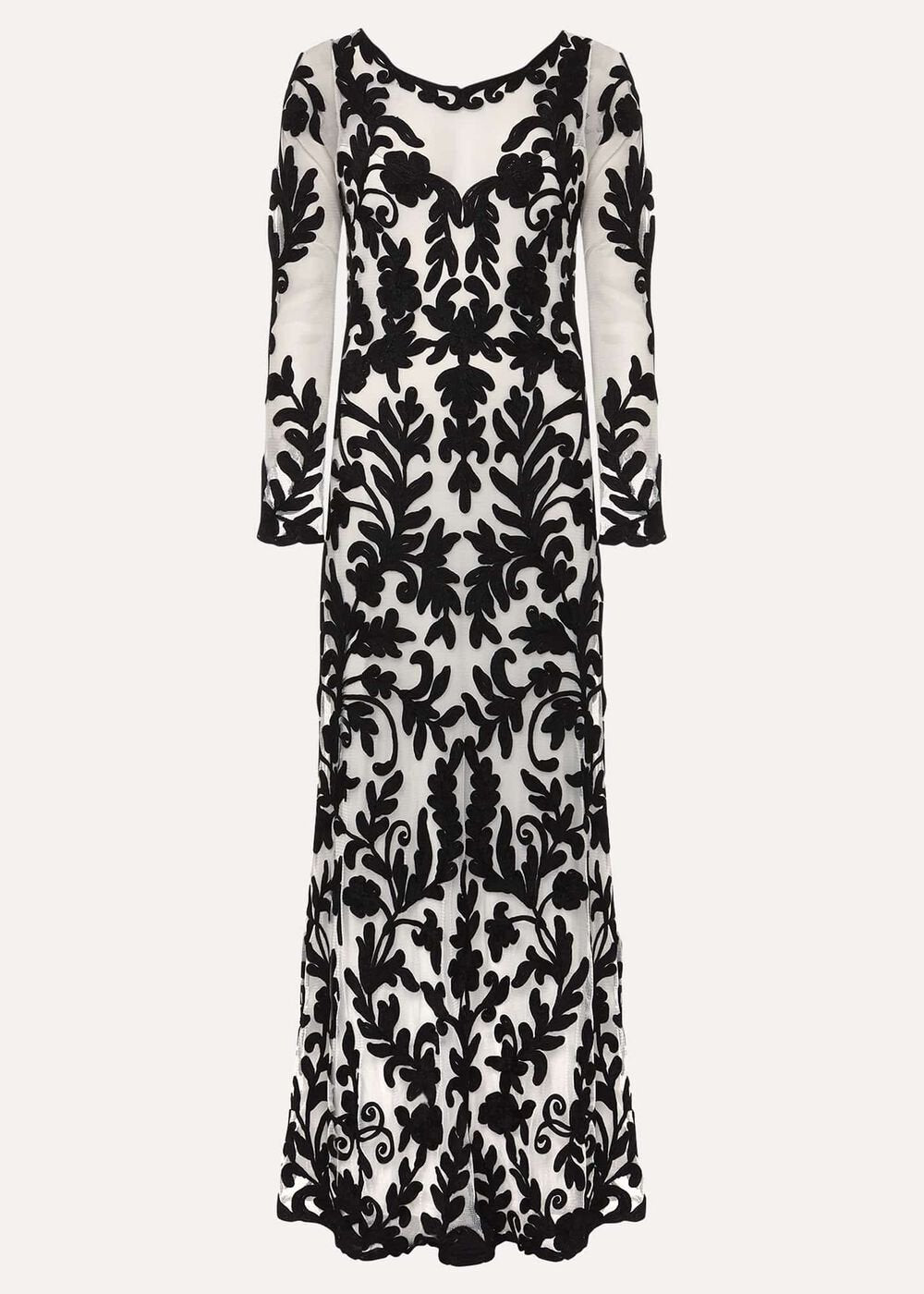 Ria Tapework Dress - Black/White