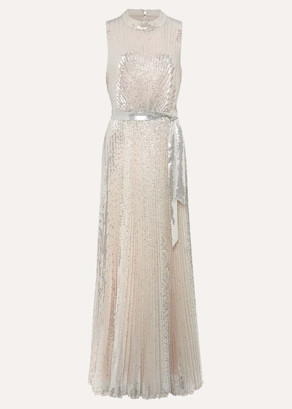 Simara Sequin Maxi Dress - soft gold