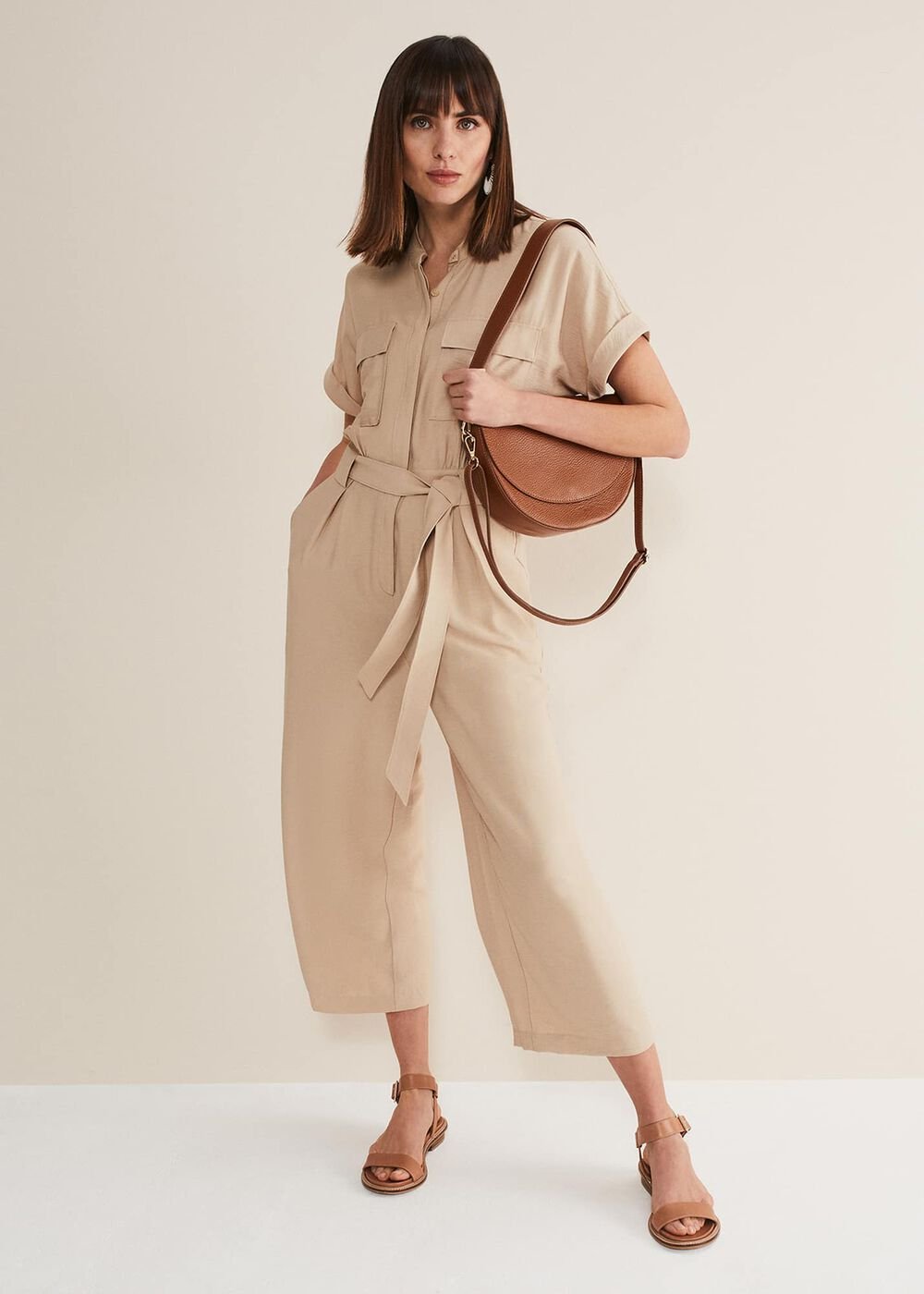 Lyla Stone Wide Leg Jumpsuit - Stone