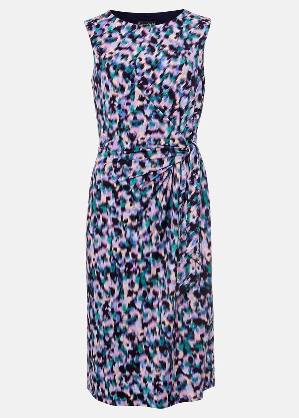 Sasha Side Tie Jersey Dress - Multi-Coloured
