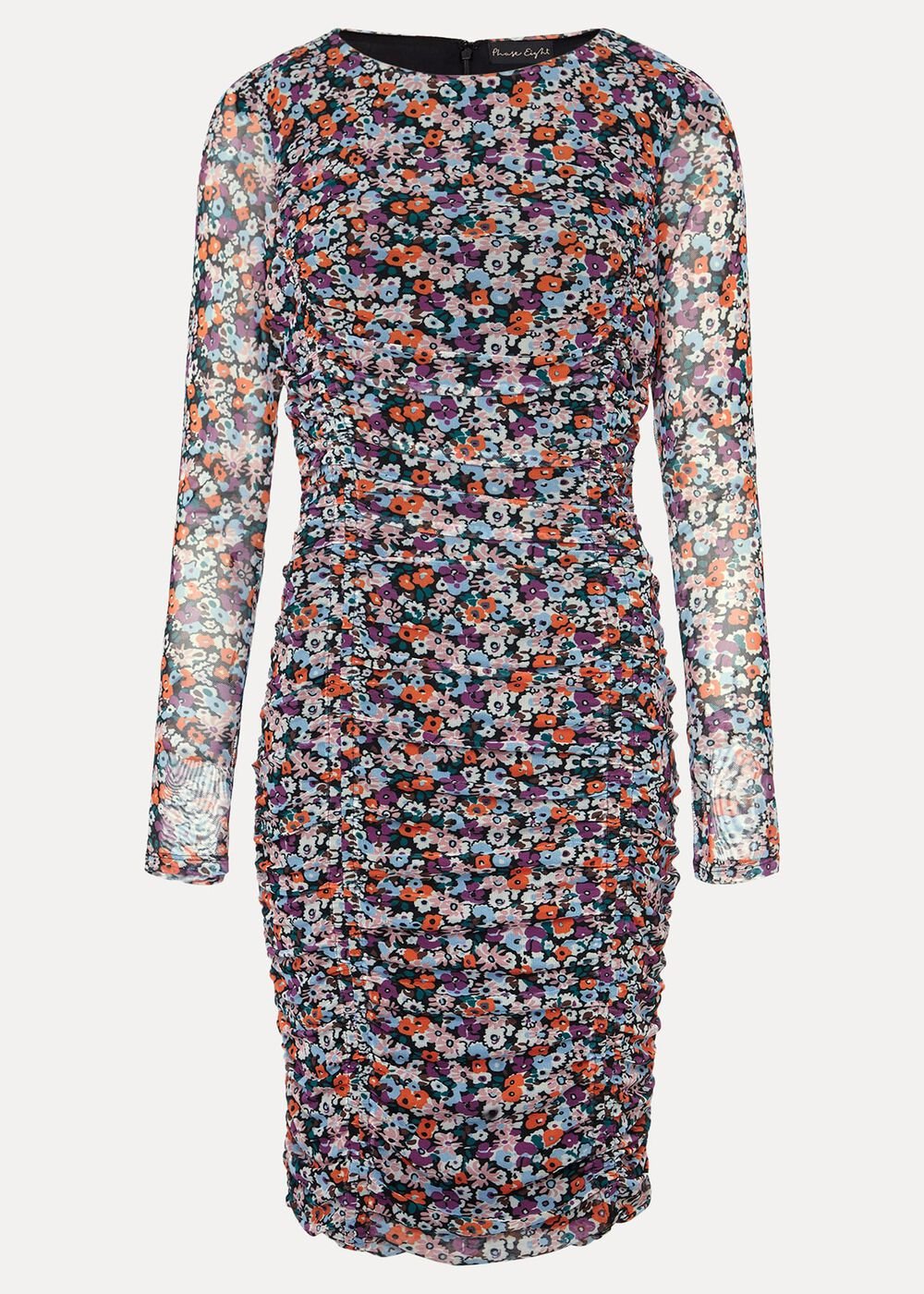 Serena Jersey Floral Midi Dress - Multi-Coloured