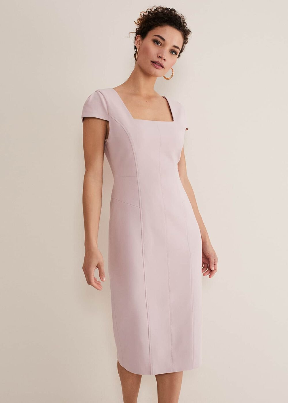 Eira Midi Dress - Antique Rose