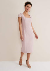 Eira Midi Dress - Antique Rose