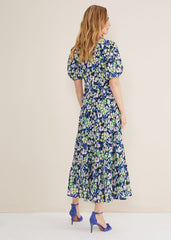 Morven Floral Maxi Dress - Navy/Multi
