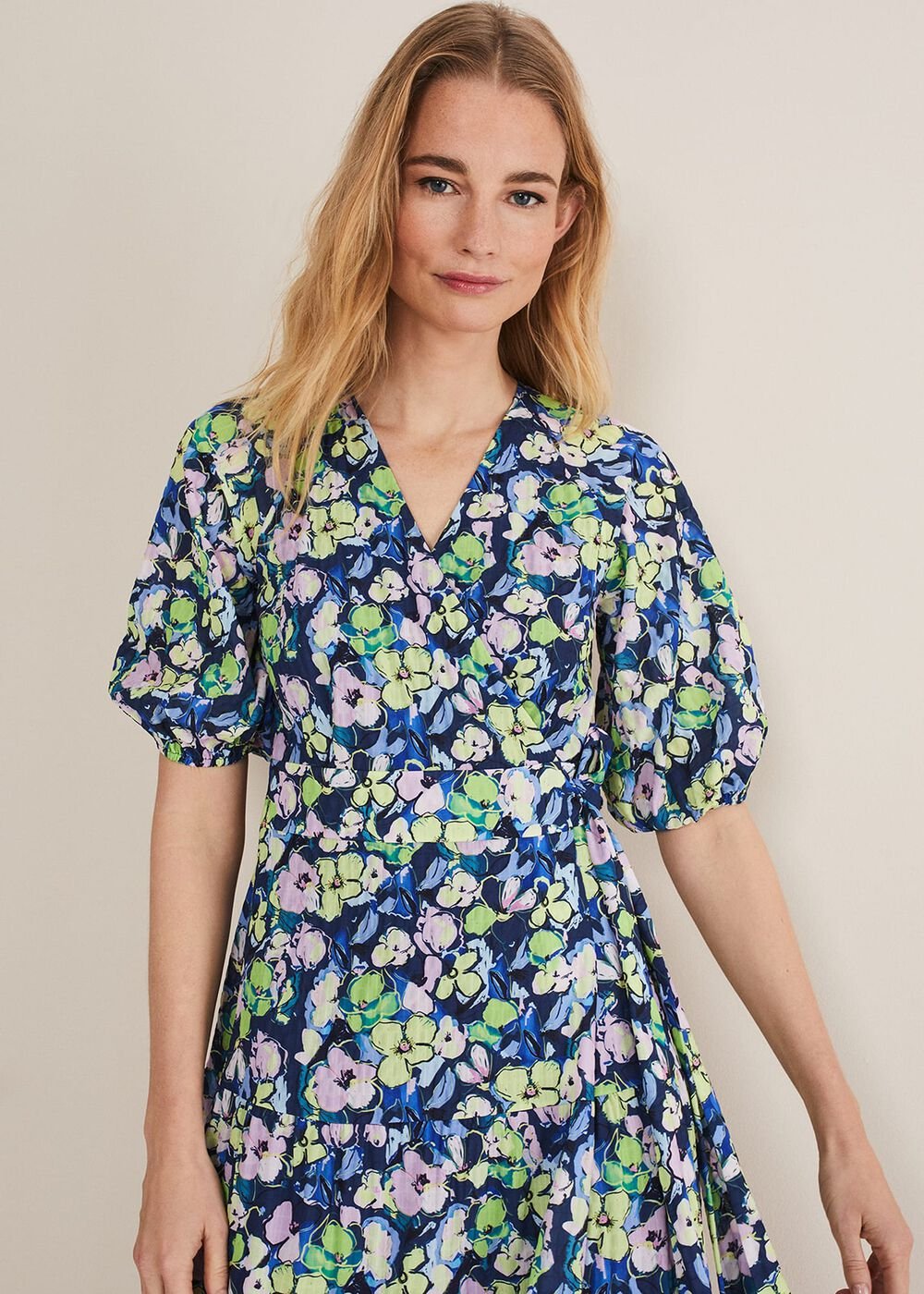 Morven Floral Maxi Dress - Navy/Multi