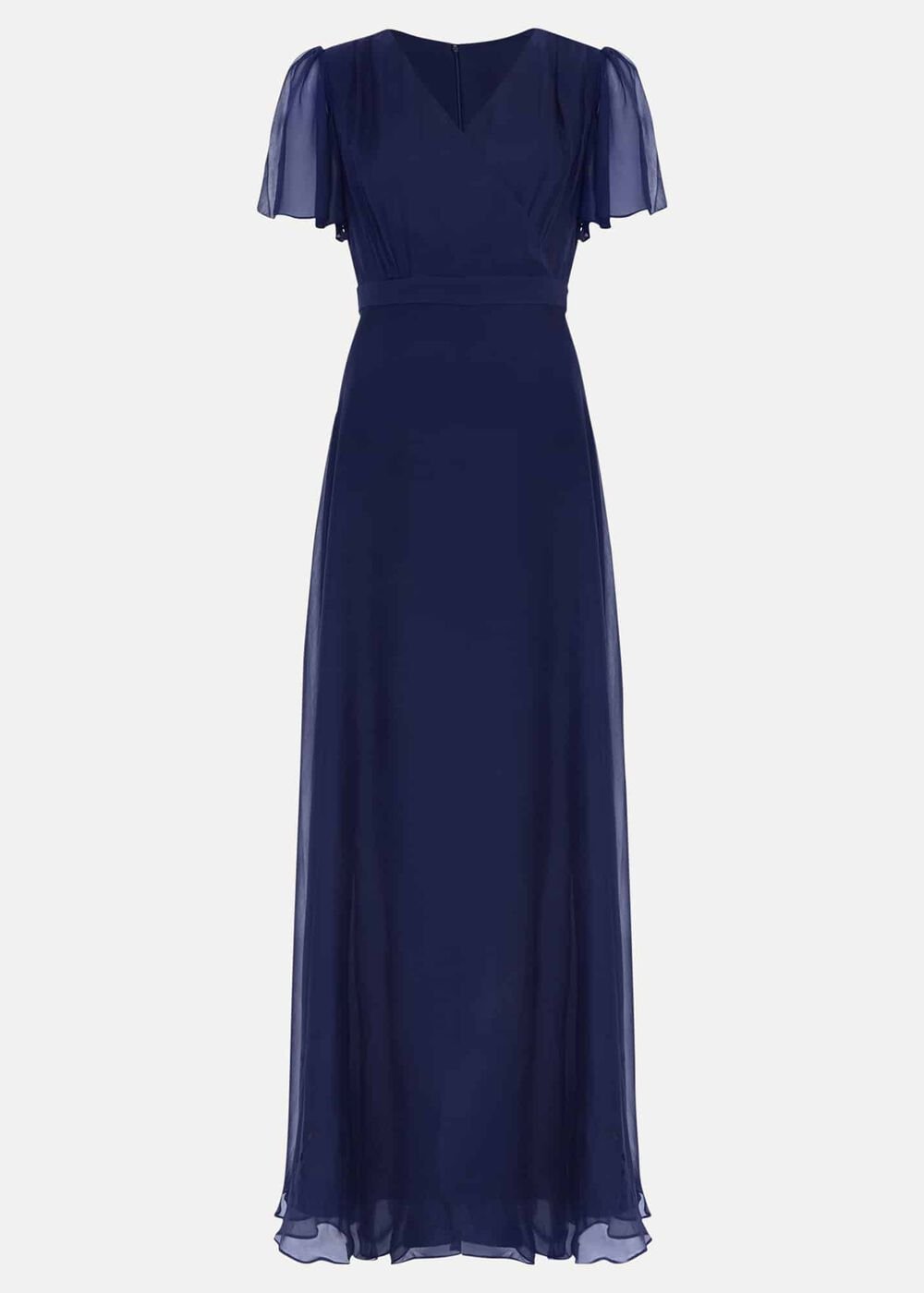Arwen Silk Maxi Dress - Navy