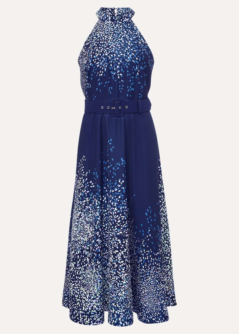 Petite Clea Ditsy Midi Dress - French Navy / Multi