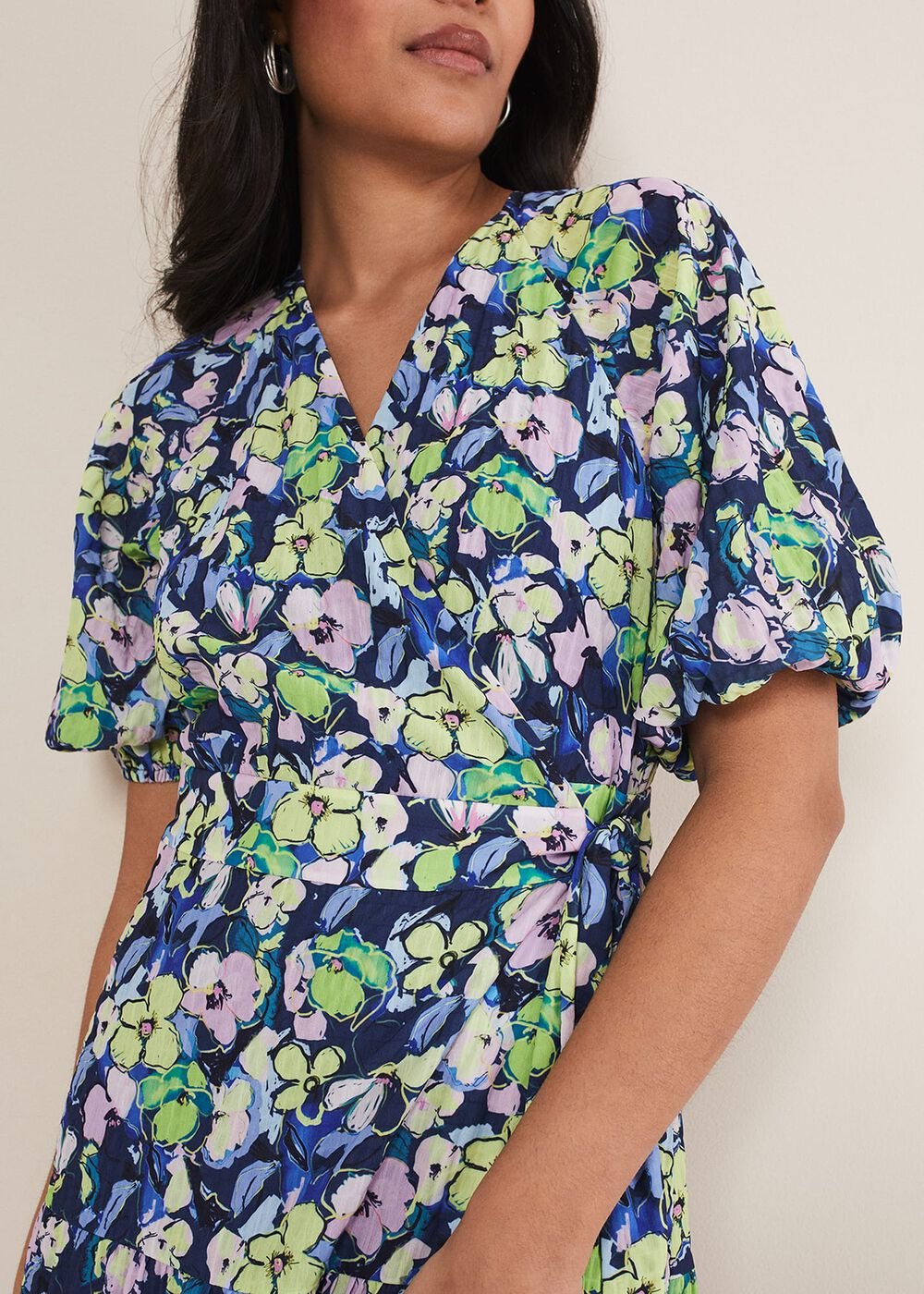 Petite Morven Maxi Dress - Navy/Multi