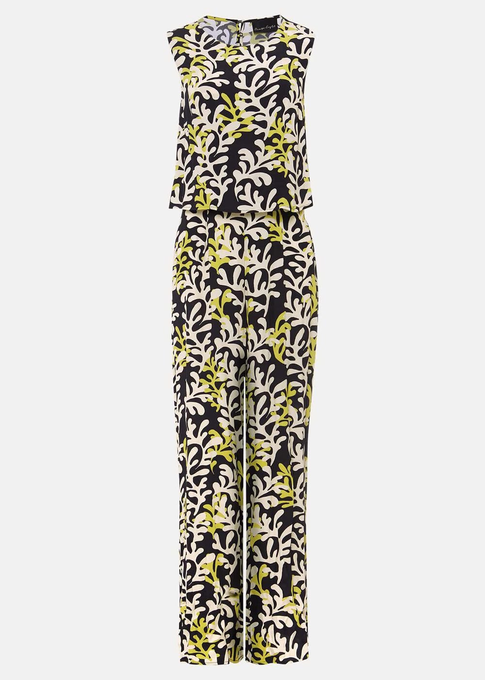 Aubrey Striped Wide Leg Jumpsuit - Olive/Black
