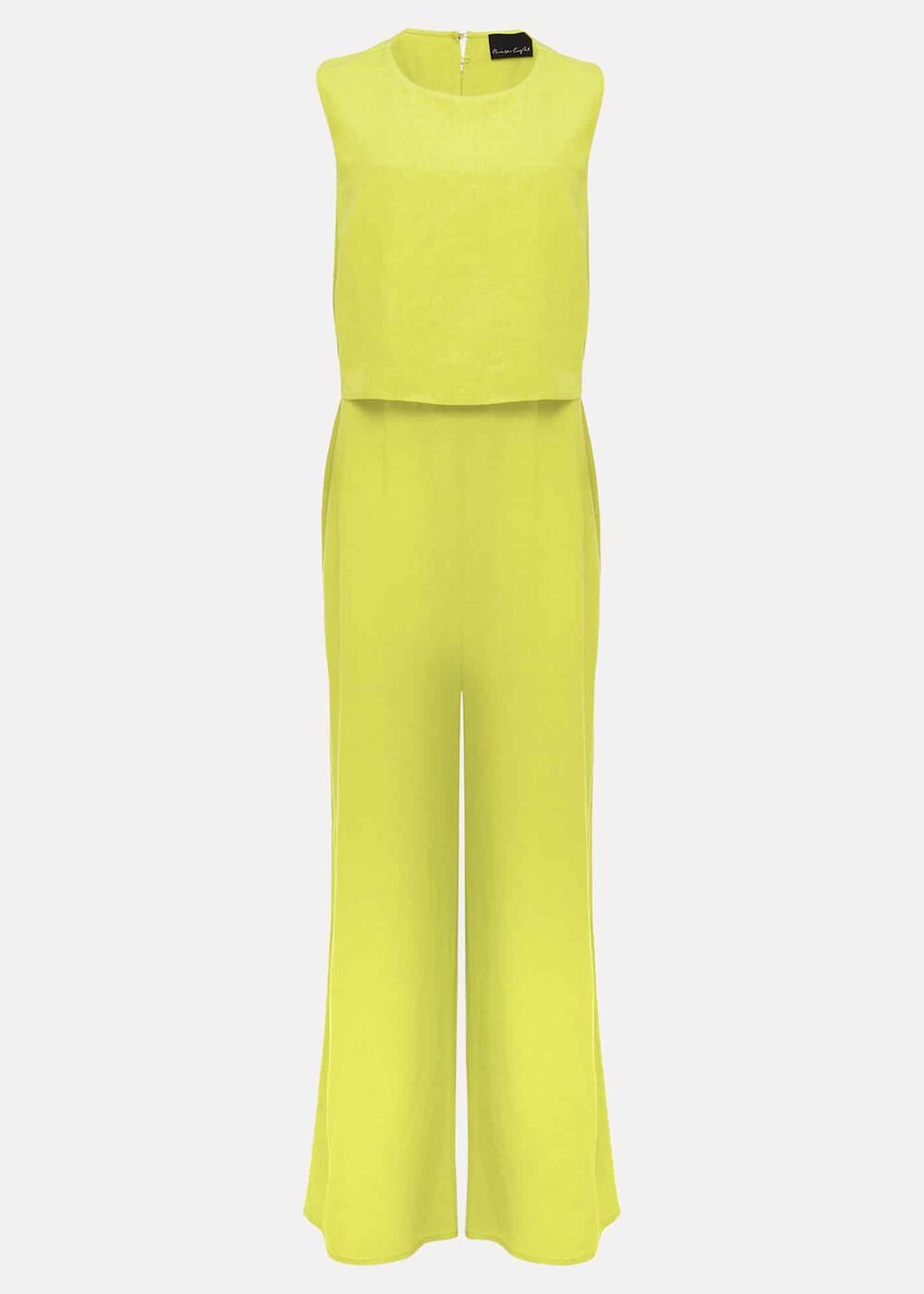 Aubrey Striped Wide Leg Jumpsuit - Lime