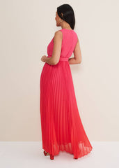 Petite Piper Ombre Maxi Dress - Red/Pink