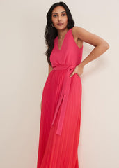 Petite Piper Ombre Maxi Dress - Red/Pink