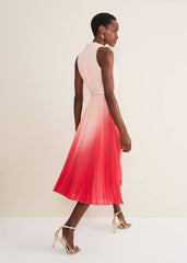 Henrietta Ombre Dress - Pale Pink/Pink