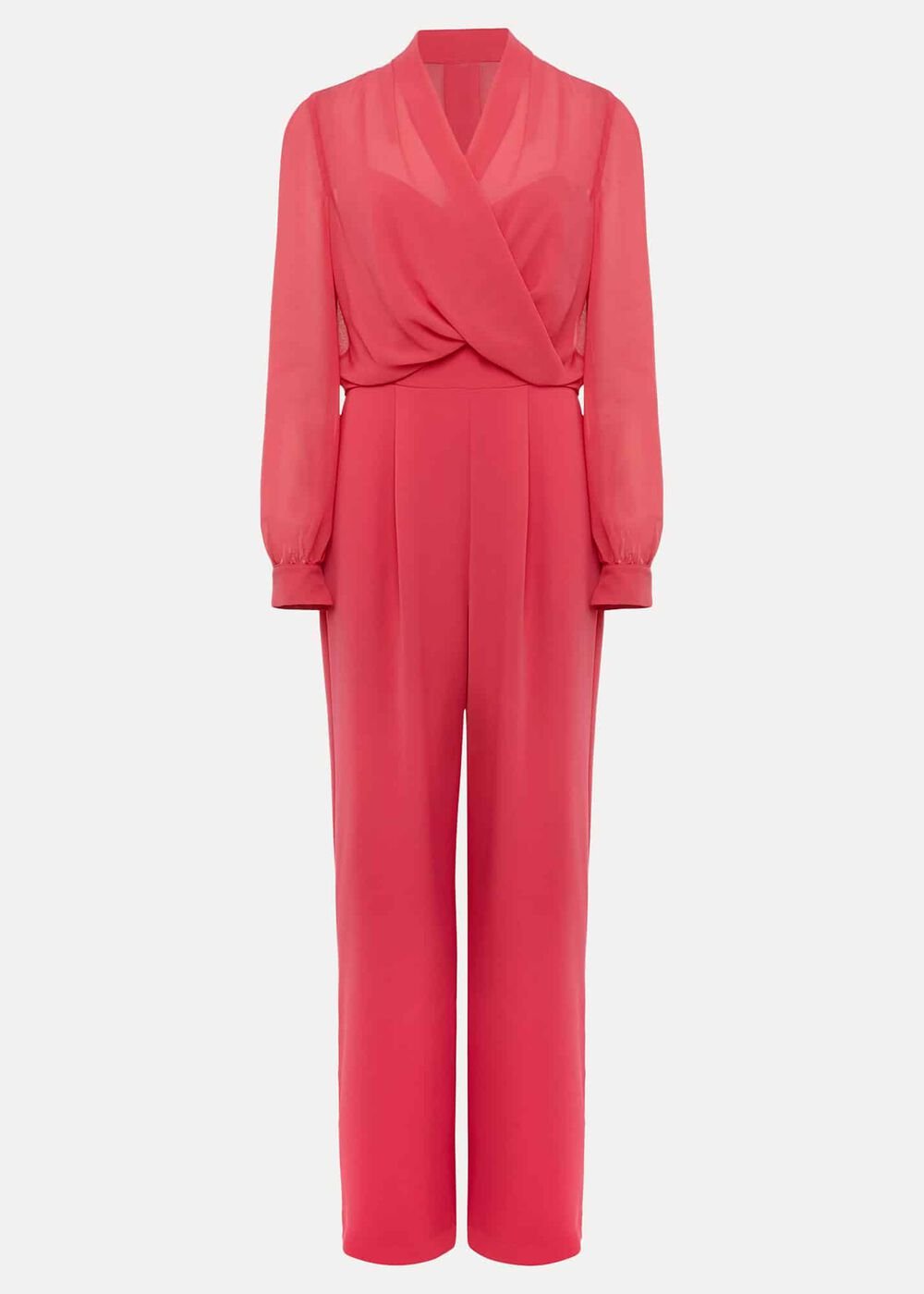 Mindy Wide Leg Jumpsuit - Raspberry