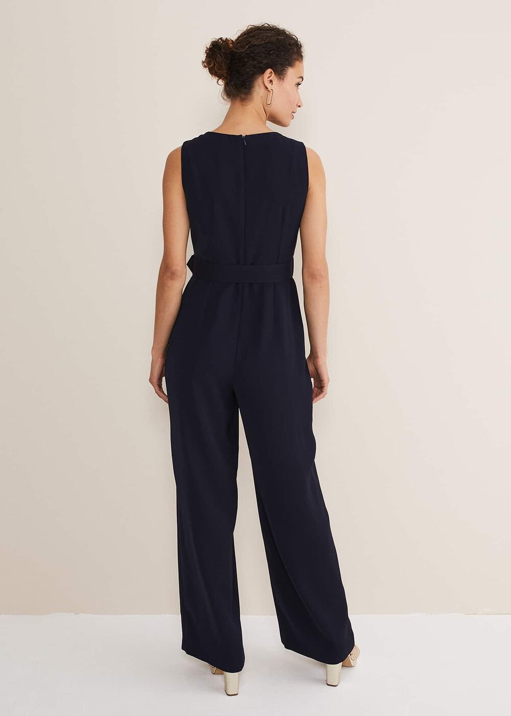 Lissia Navy Wide Leg Jumpsuit - Navy