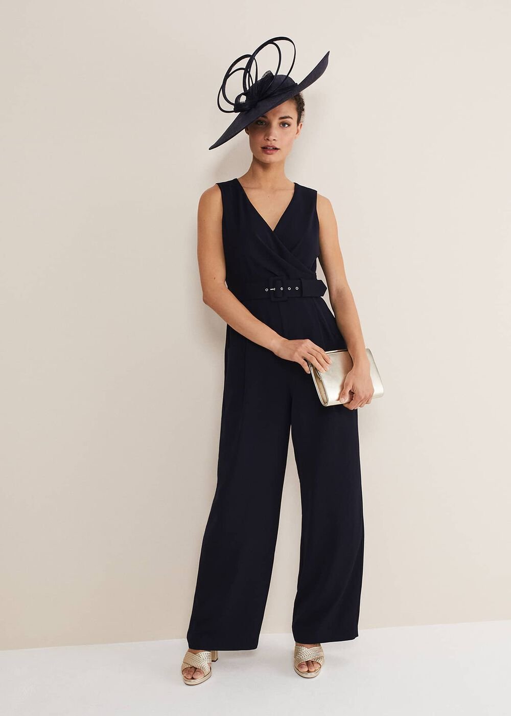 Lissia Navy Wide Leg Jumpsuit - Navy