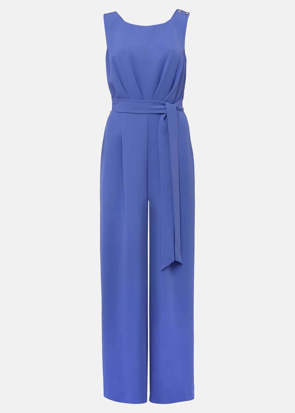 Elaina Blue Wide Leg Jumpsuit - Foxglove Blue