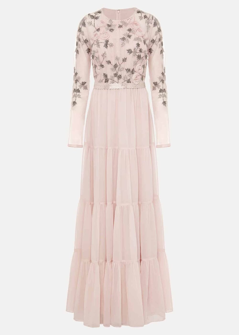 Florence Beaded Maxi Dress - Antique Rose
