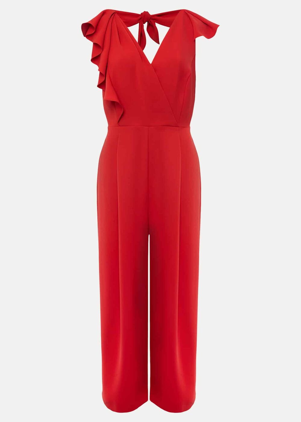 Nicky Ruffle Jumpsuit - Fire
