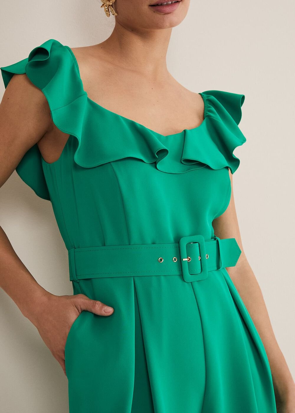 Tazanna Jumpsuit - Grass Green
