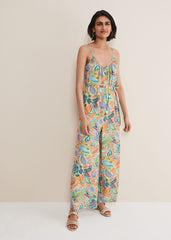 Lou Printed Paisley Boilersuit - Multi-Coloured