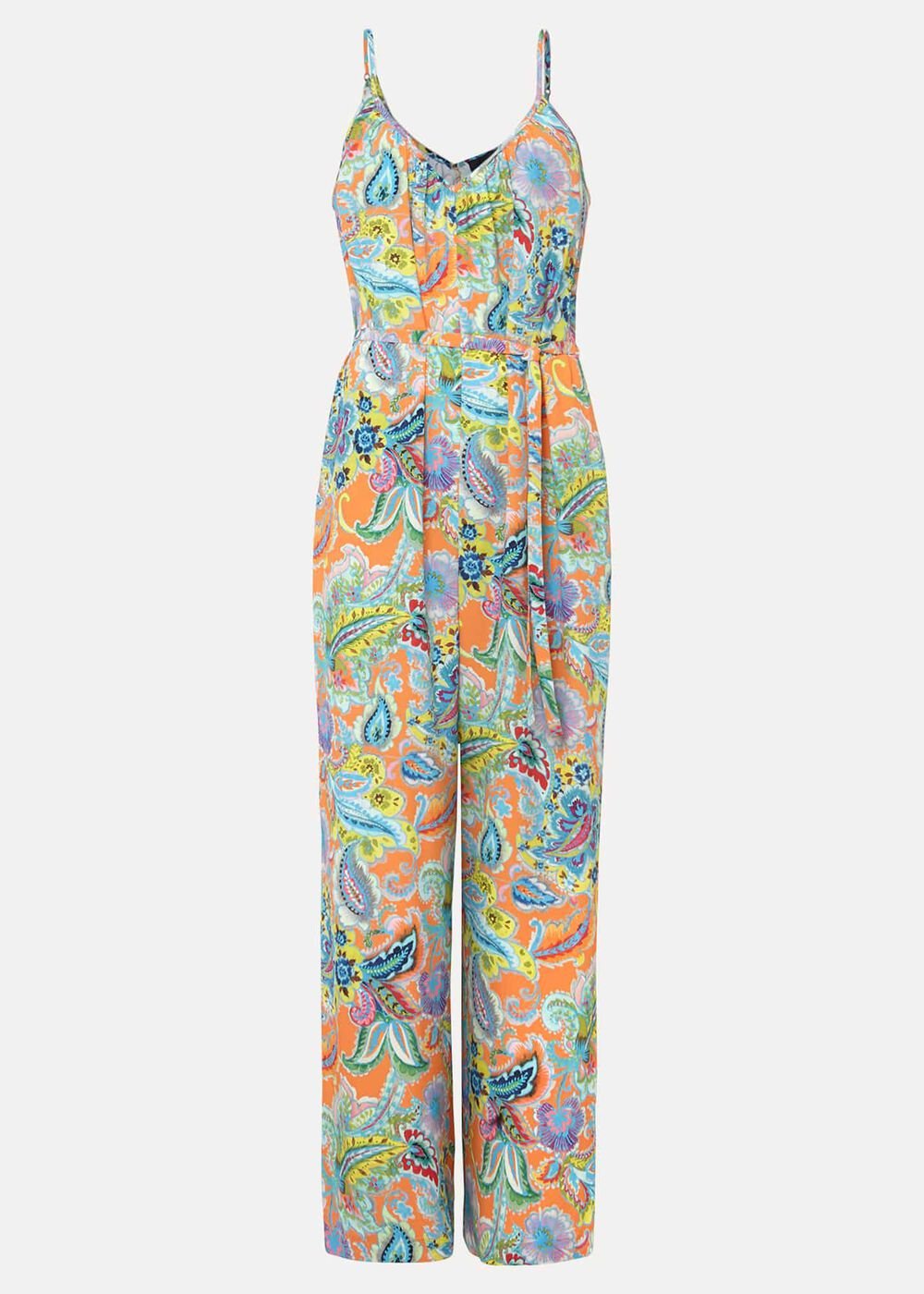Lou Printed Paisley Boilersuit - Multi-Coloured