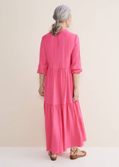 Jayde Tiered Midaxi Dress - Pink