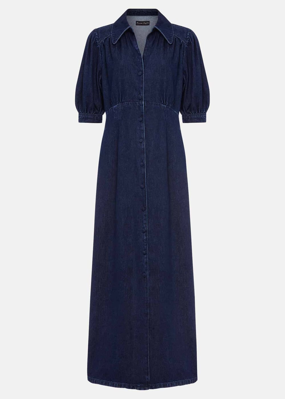 Cosette Denim Midaxi Dress - Dark Indigo