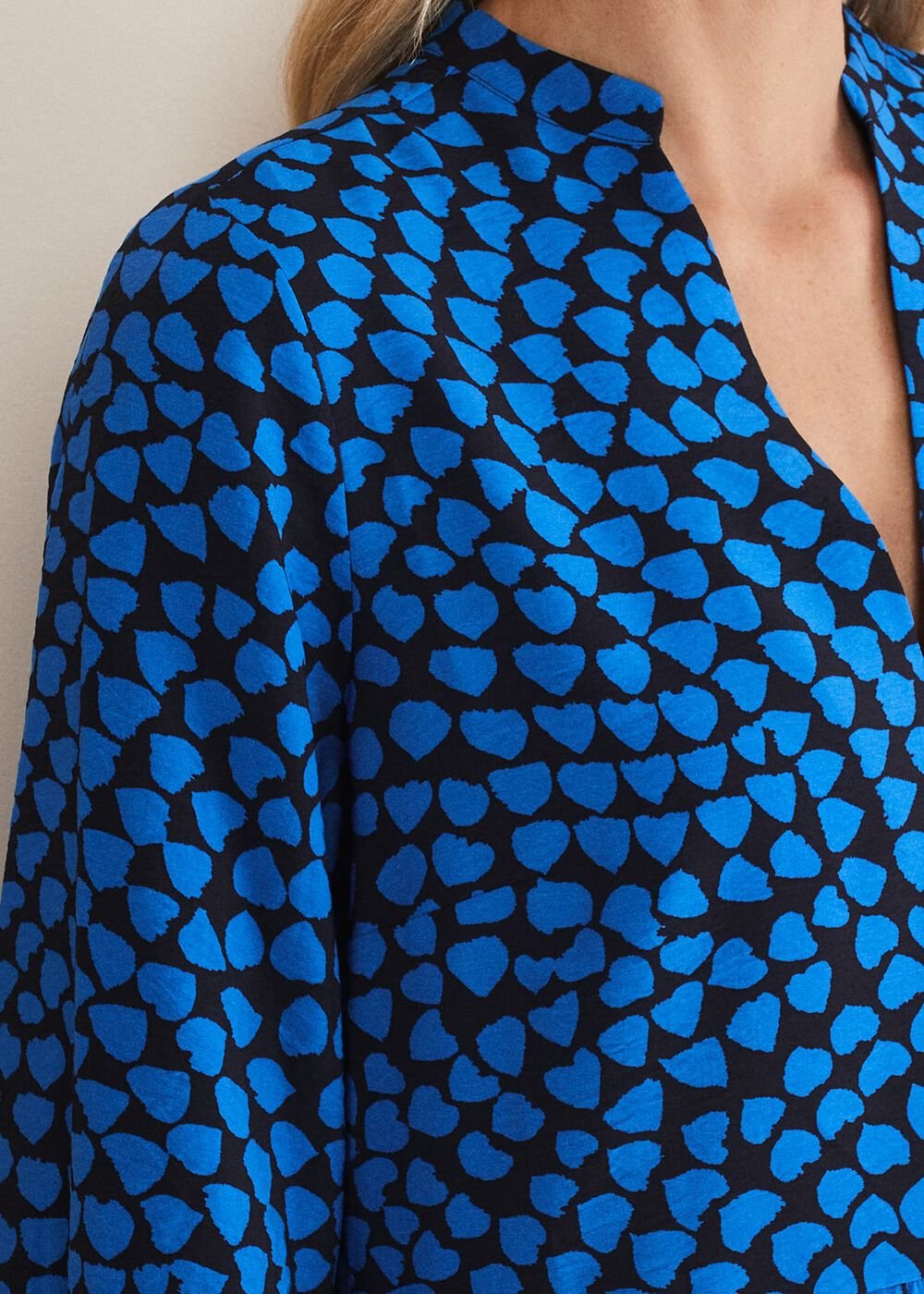 Kesia Hearts Swing Dress - Bright Blue
