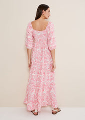 Damyana Midi Dress - Pink