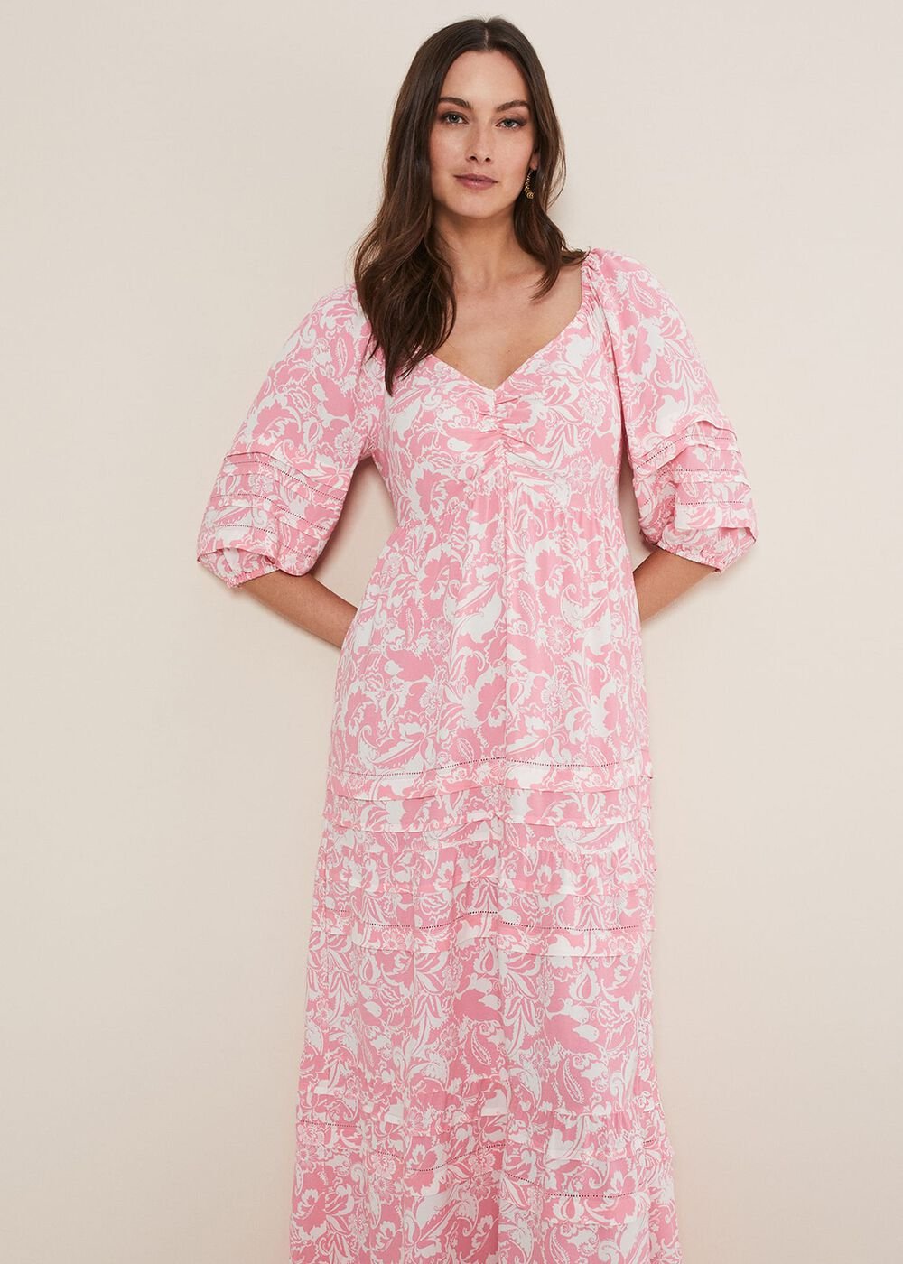Damyana Midi Dress - Pink