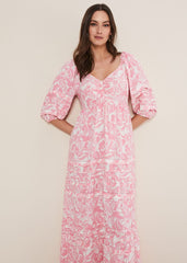 Damyana Midi Dress - Pink