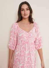 Damyana Midi Dress - Pink