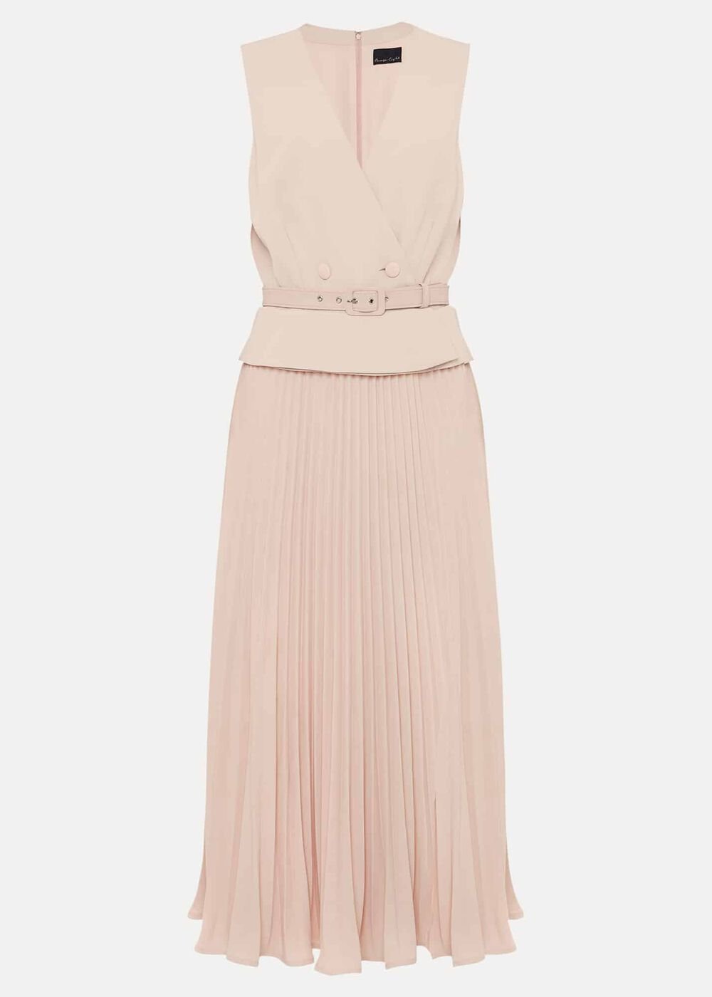 Hetty Pleated Dress - Antique Rose