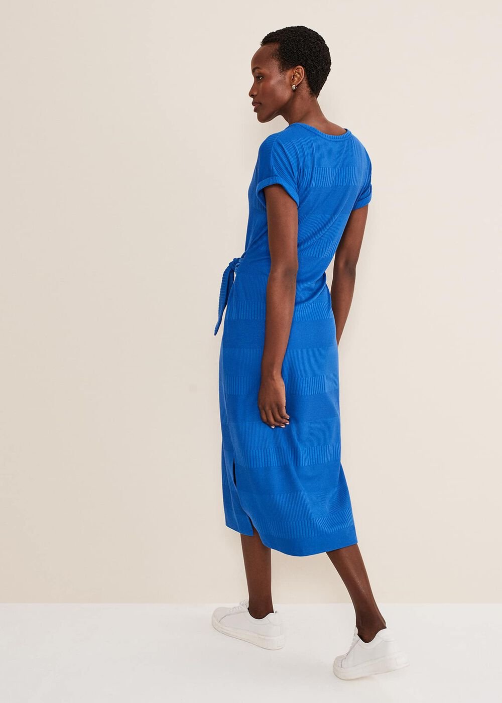 Yazmina Jersey Midi Dress - Blue