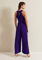 Giorgia Cross Neck Jumpsuit - Violet