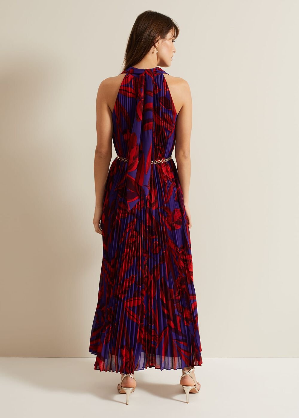 Adelaide Pleated Midaxi Dress - Violet