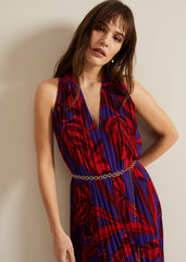 Adelaide Pleated Midaxi Dress - Violet