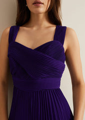 Lucia Pleated Bodice Jumpsuit - Violet