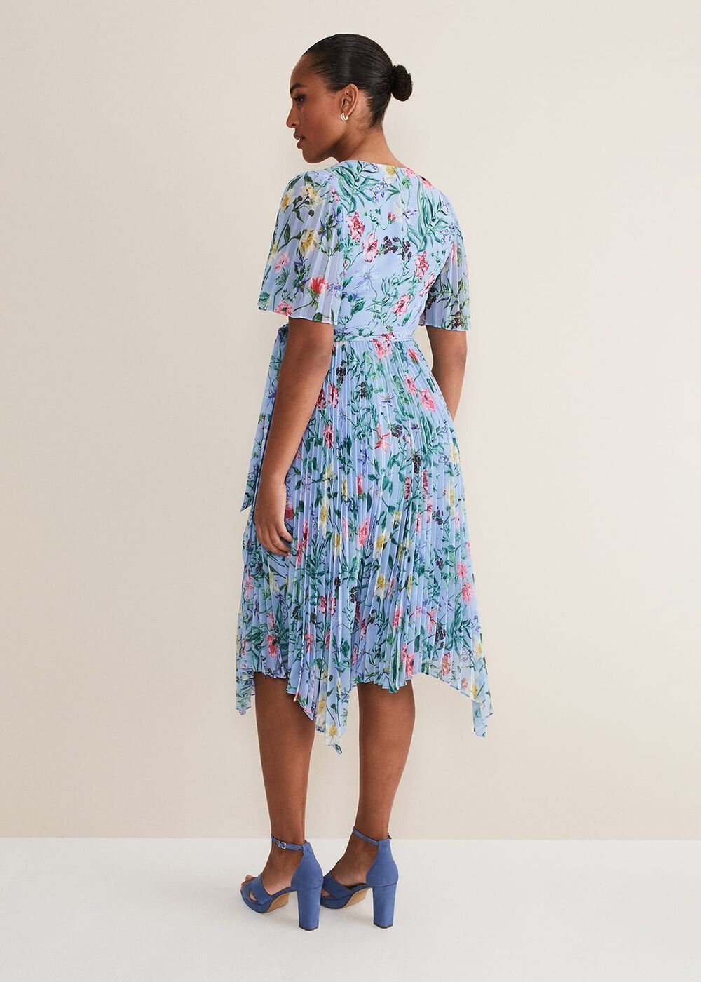 Kendall Floral Midi Dress - Multi-Coloured