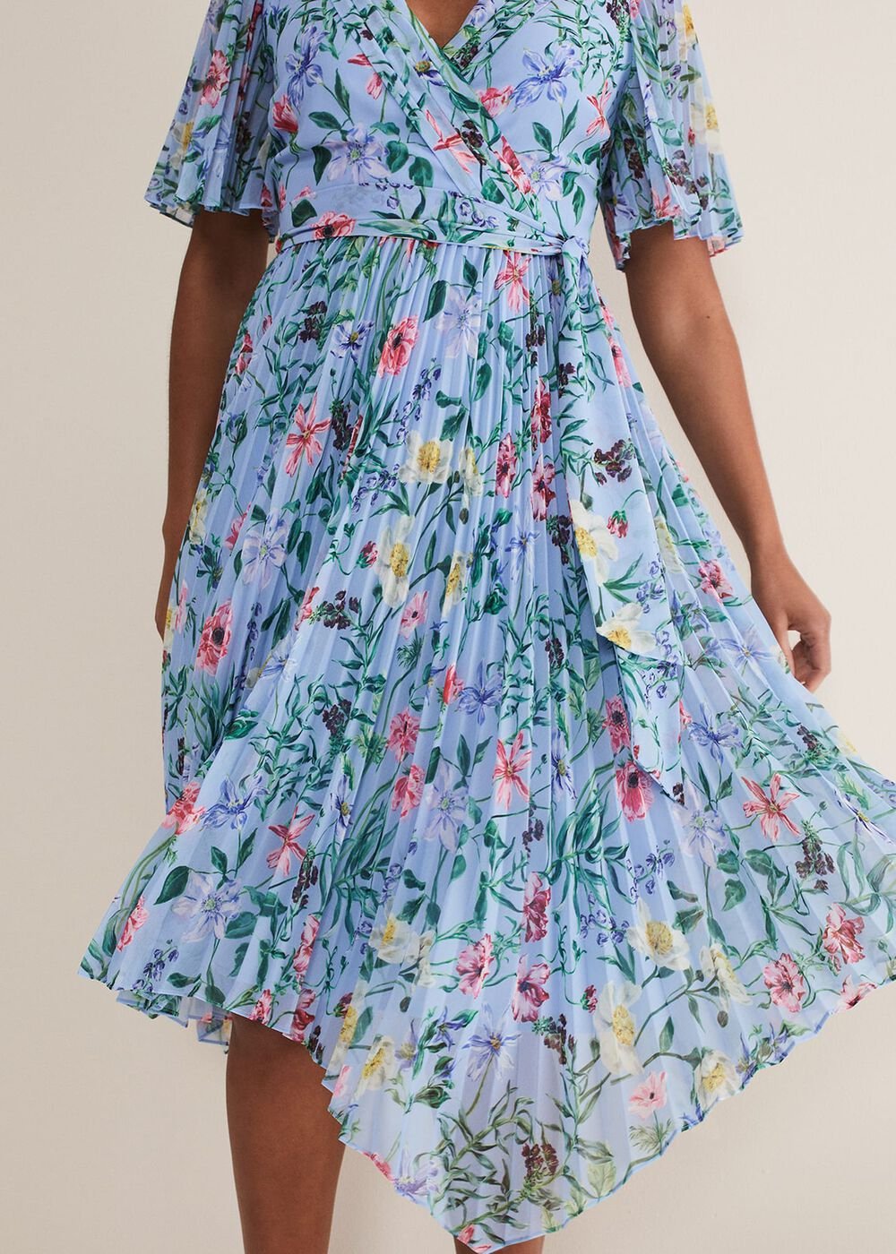 Kendall Floral Midi Dress - Multi-Coloured