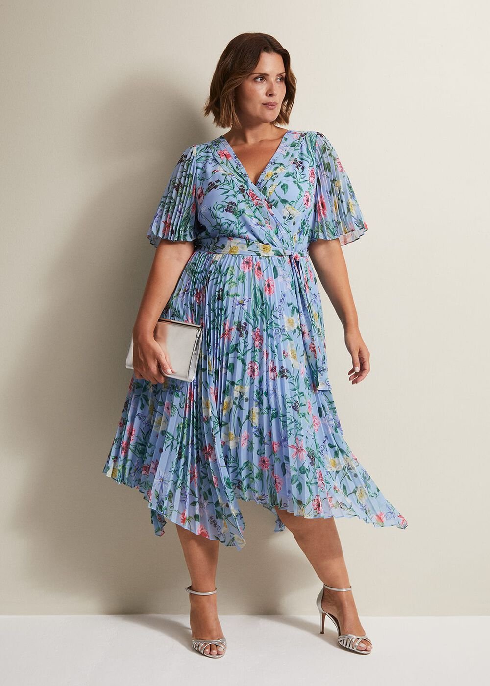 Kendall Floral Midi Dress - Multi-Coloured