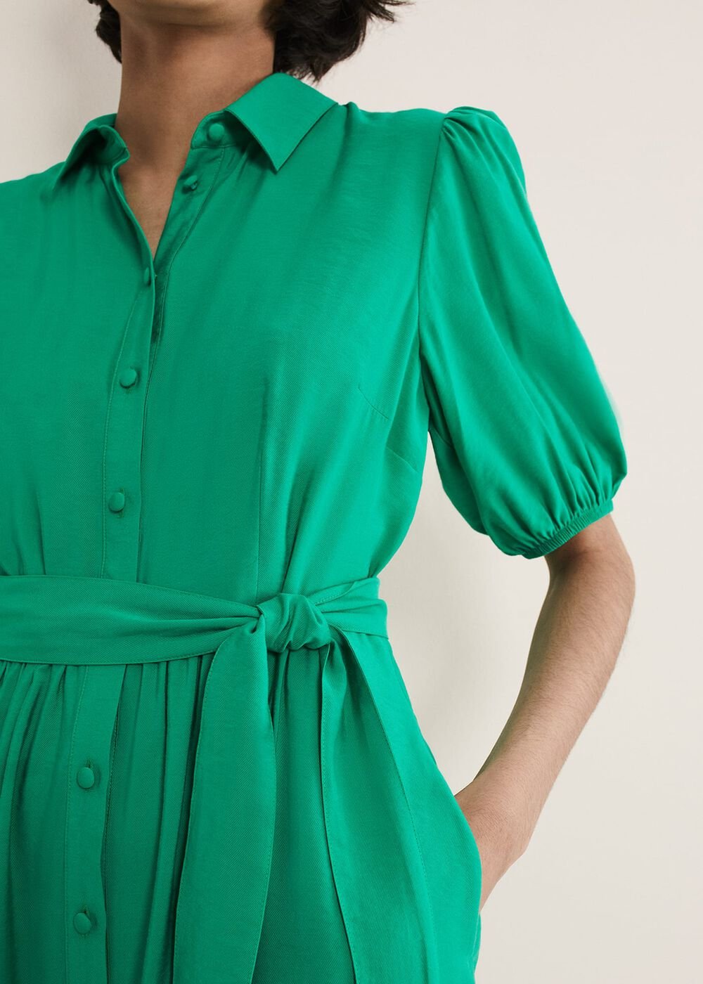 Sue Green Swing Mini Dress - Green