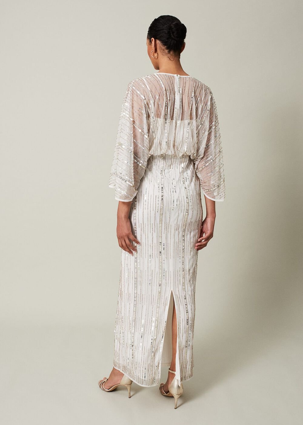 Melanie Embellished Maxi Dress - Ivory
