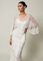 Melanie Embellished Maxi Dress - Ivory