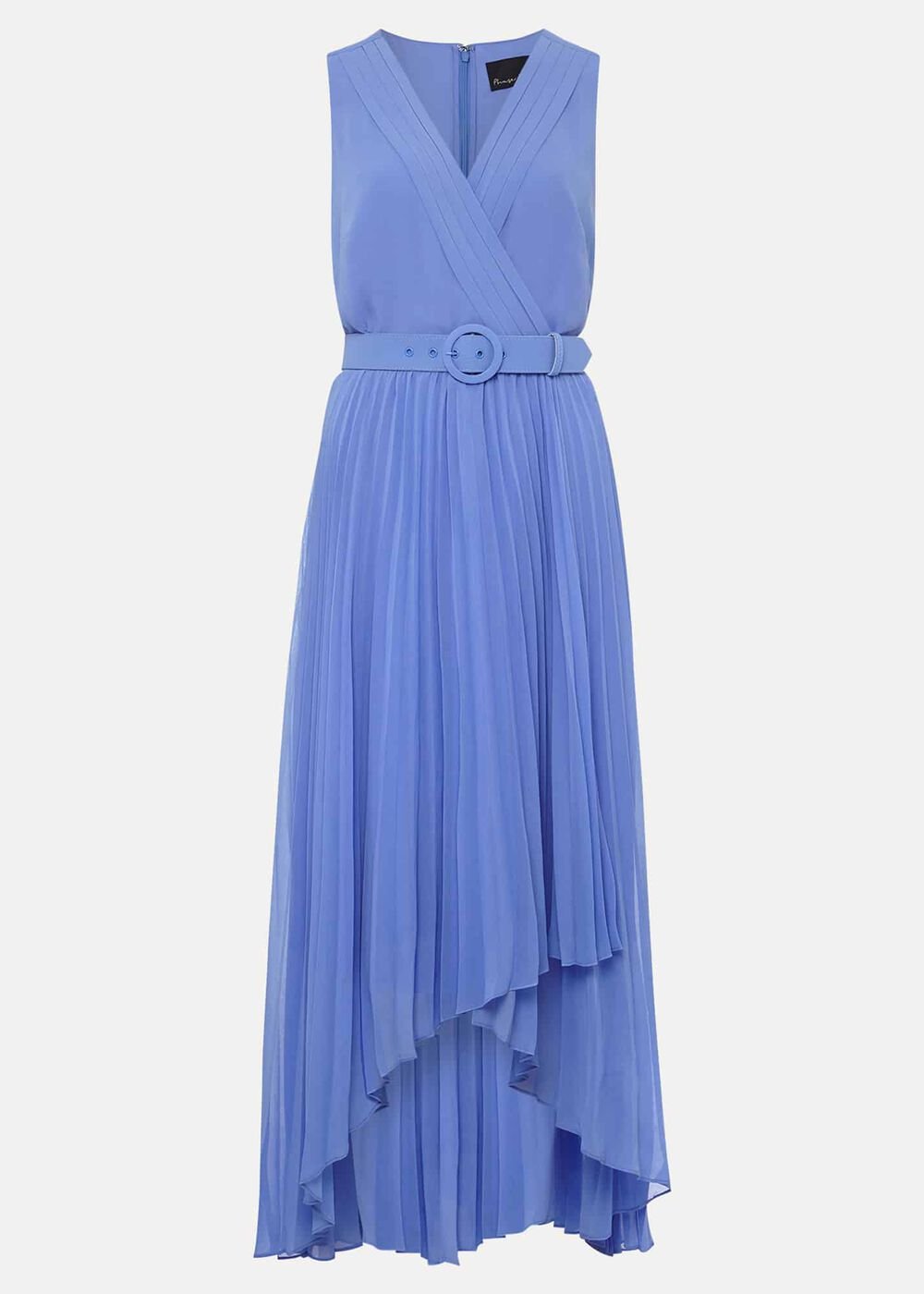 Brianna Pleated Midaxi Dress - Cornflower
