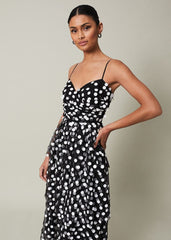Avianna Sequin Tulle Maxi Dress - Black/Ivory