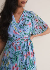 Petite Kendall Floral Midi Dress - Multi-Coloured